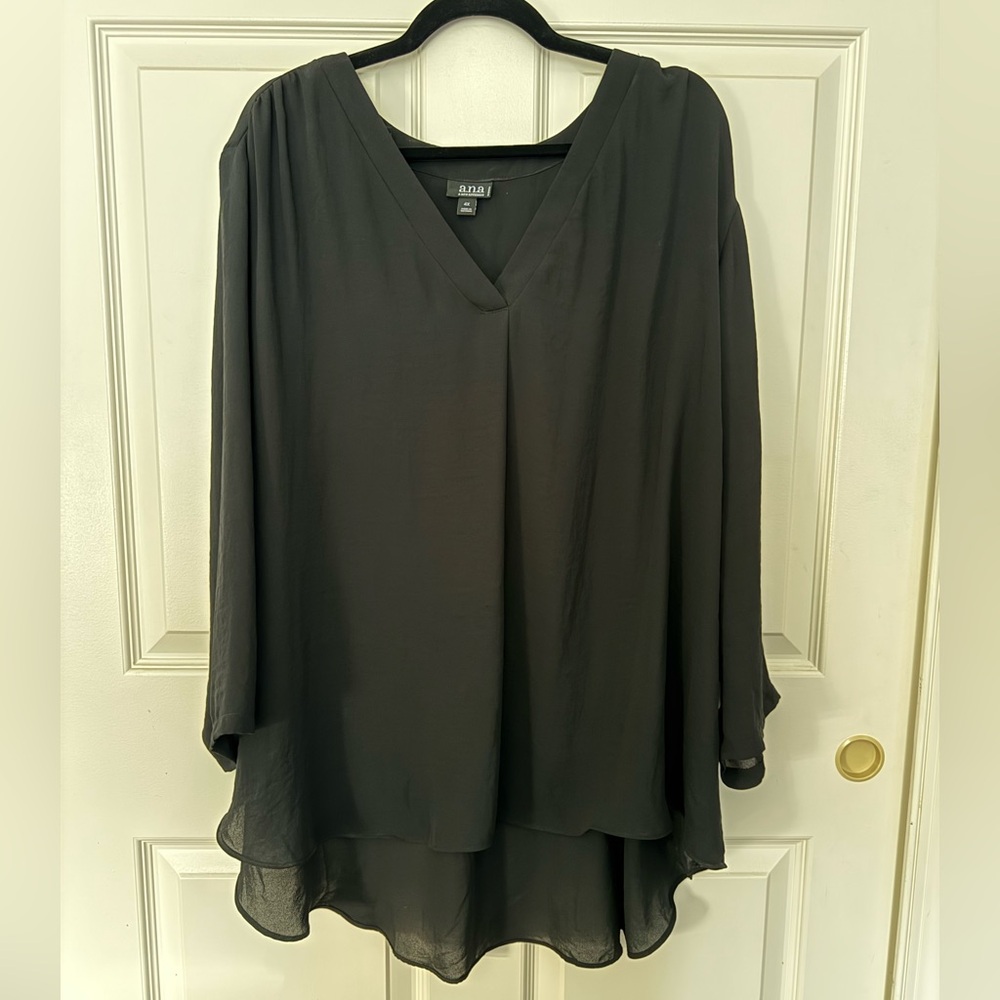 ANA Black Blouse 4X